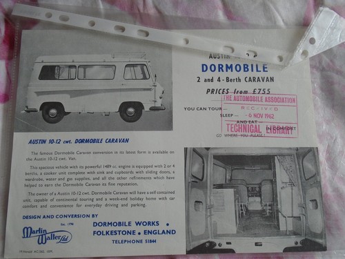 Austin cwt van dormobile - cwt,