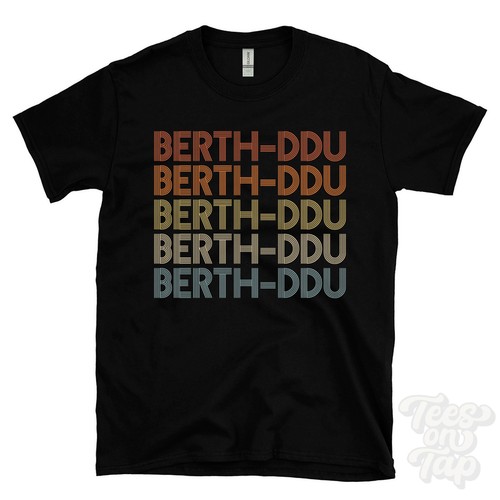 Berth ddu repeated - retro, style