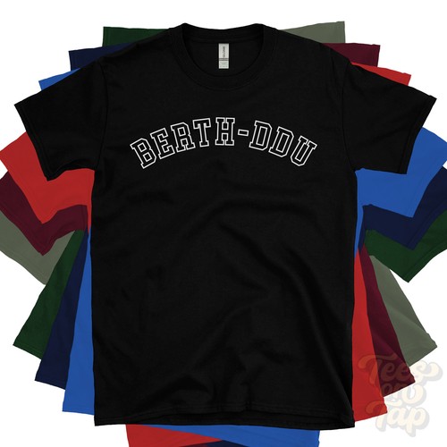 Berth ddu shirt retro - t-shirt,