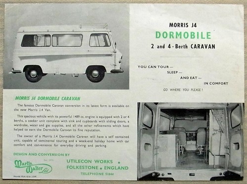 Morris dormobile 4 - j4, &